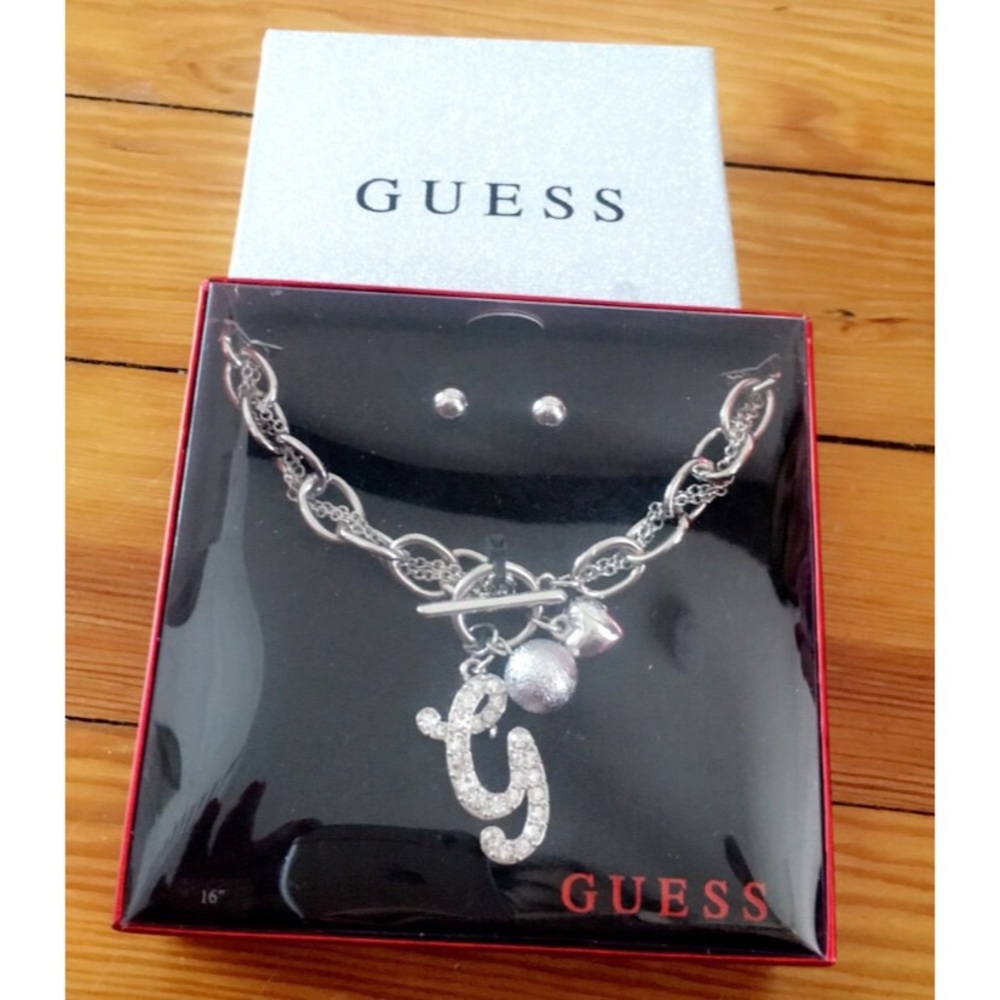 SOLD!!!! Guess Necklace and Earring set